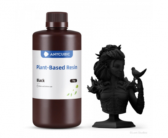 Фото 6 - Чорна Еко Рослинна Фотополімерна смола Anycubic Eco Black 1 кг