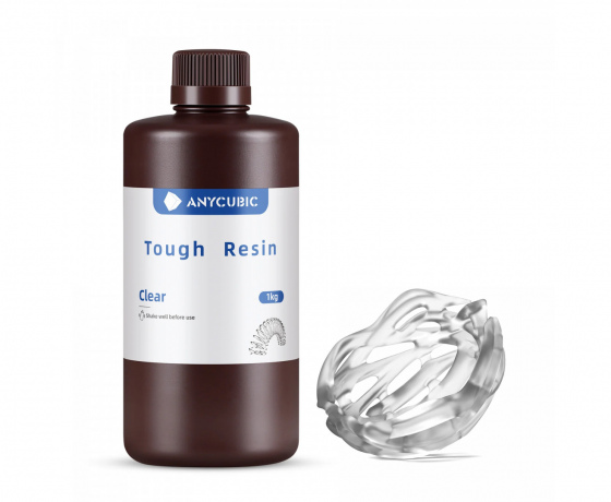 Фото 5 - ПРОЗОРНА Гнучка фотополімерна смола Anycubic Flexible Tough Resin CLEAR 1КГ