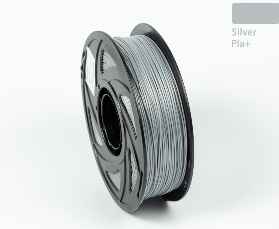 Фото 4 - Срібний PLA Plus (ПЛА плюс) пластик філамент для 3D принтера 1кг, 1.75мм, 330м Filament