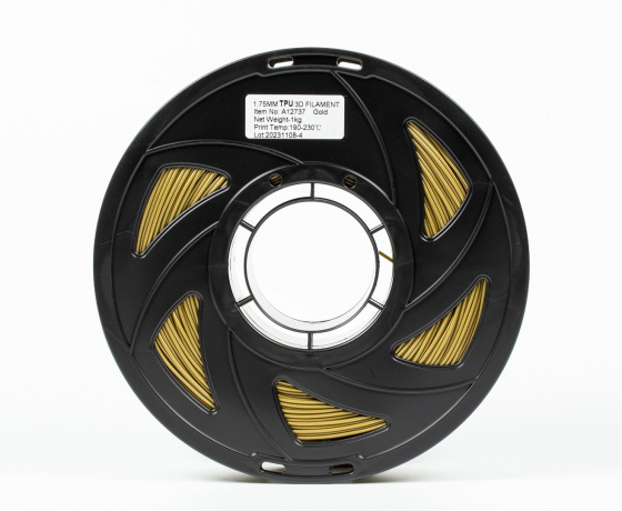Фото 5 - TPU Filament (пластик) для 3D принтера  Золотий 1кг, 1.75мм