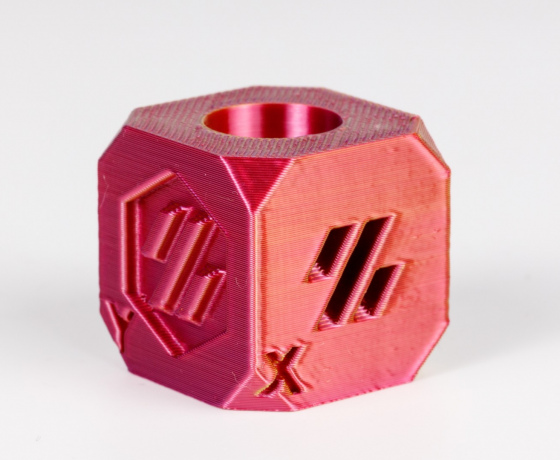 Фото 6 - Червоний Золотий Пурпурний Шовковий Пла Пластик | PLA SILK Red Gold Purple 1кг | 1.75мм | 330м