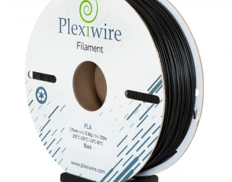 PLA пластик Plexiwire для 3D принтера чорний 300м / 0,9кг / 1.75мм